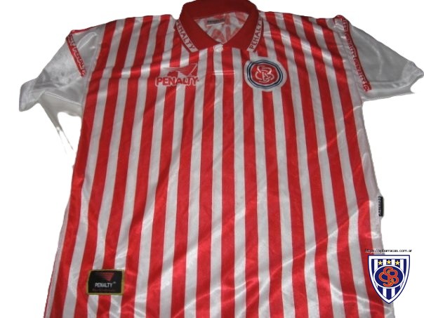 Camiseta suplente marca Penalty de Sportivo Barracas entre 1996 y 1997