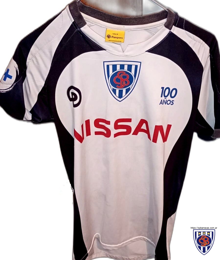 Camiseta del centenario institucional de Sportivo Barracas.