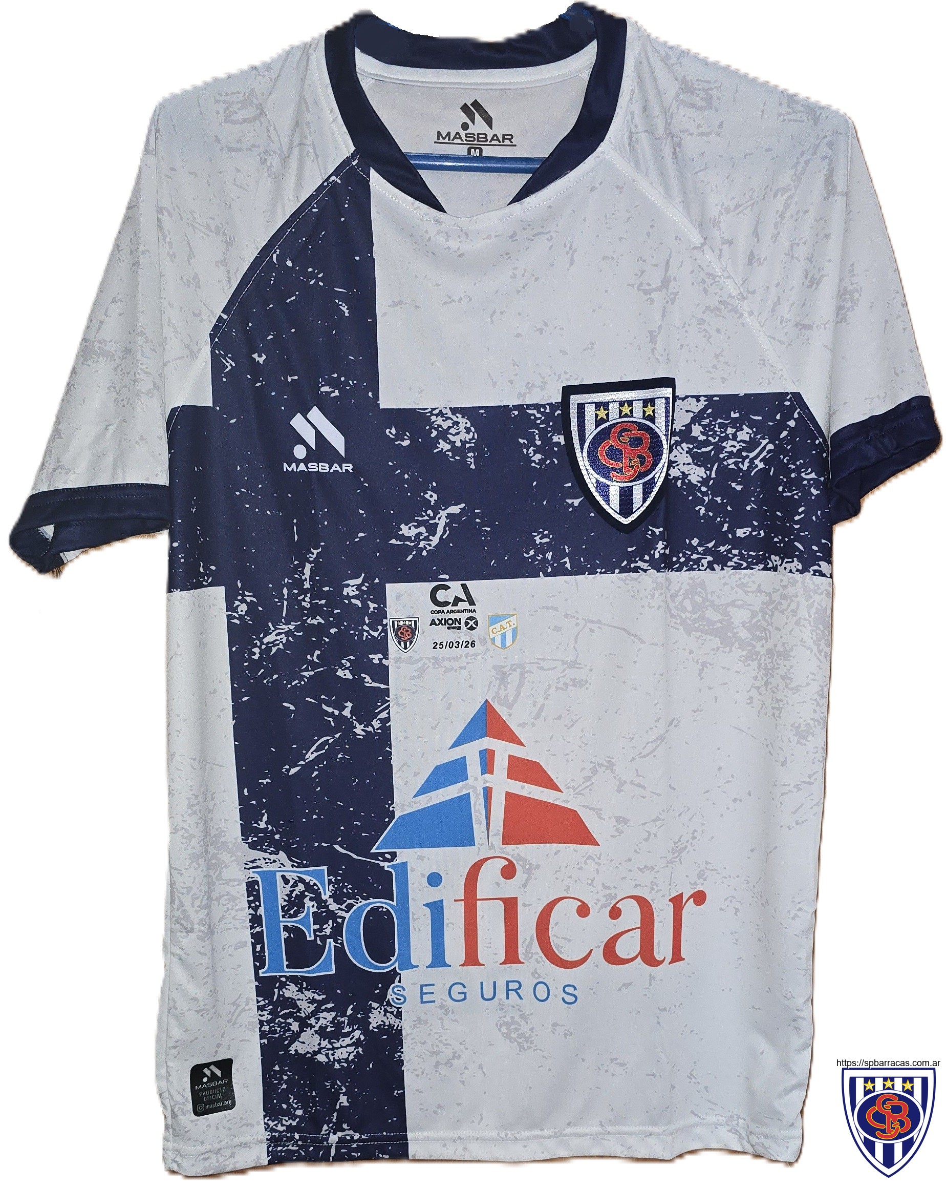 Camiseta utilizada durante utilizada durante la Copa Argentina 2026.